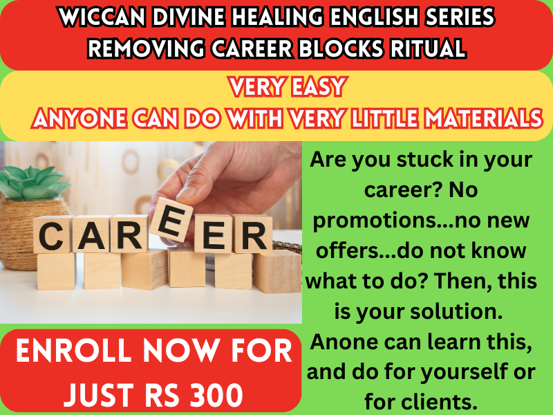 Wiccan Divine Healing English Series Removing Career Blocks